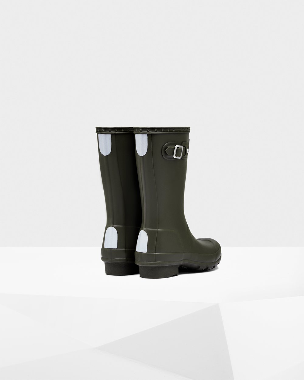 Hunter Original Big Rain Boots - Outlet Kids Dark Olive - CYJXHG380